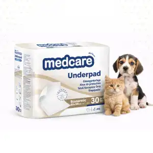 Medcare Yatak Koruyucu (Çiş Pedi) 60cm x 90cm - 30lu Paket