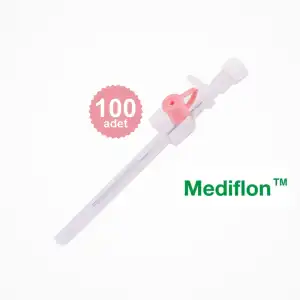 Mediflon Branül (İntraket) Pembe 20G 100lü Kutu