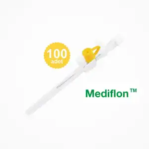 Mediflon Branül (İntraket) Sarı 24G 100 lü Kutu
