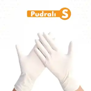 Pudralı Lateks Muayene Eldiven Small (S)