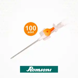 Romsons Branül (İntraket) Turuncu 14G 100lü Kutu