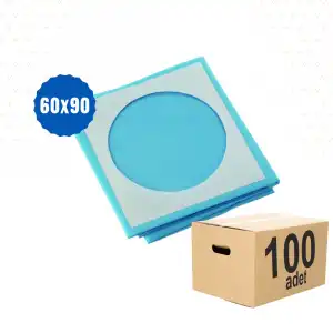 Steril Cerrahi Delikli Serviyet Örtüsü 60x90cm - 100 Adet