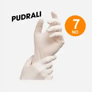 Steril Eldiven Pudralı No: 7 - 1 Çift