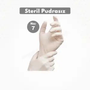 Steril Eldiven Pudrasız No: 7- 1 Çift