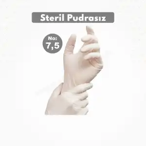 Steril Eldiven Pudrasız No: 7,5- 1 Çift