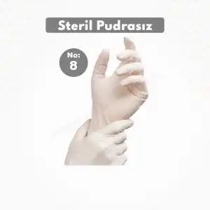 Steril Eldiven Pudrasız No: 8- 1 Çift