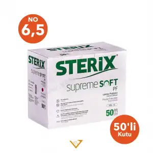 Sterix Steril Eldiven Pudrasız Kutu 50 Adet No: 6,5