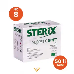 Sterix Steril Eldiven Pudrasız Kutu 50 Adet No: 8