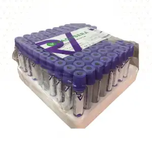 Vakumlu K2 Edtalı Tüp 2 ML (Mor Kapak) 100lü Paket