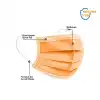 3 Katlı Cerrahi Maske Turuncu 50li Kutu