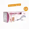 Damacryl-Vet Cerrahi PGA (Emilebilir) İplik 75 CM Keskin  İğneli 12li Paket No: 5/0