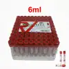 Vakumlu Boş Tüp 6 ML (Kırmızı Kapak) 100lü Paket