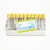 Vakumlu Jelli Boş Tüp 8 ML (Sarı Kapak) 100lü Paket
