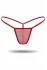 Kırmızı Transparan Tül String Tanga TM1115