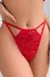 Ayarlanabilir Lastikli Kırmızı Dantelli Tanga TM1421