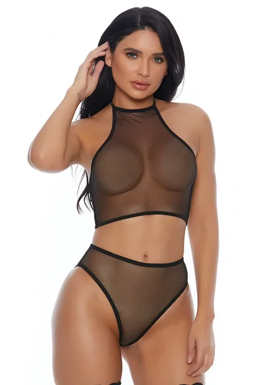 Siyah Transparan Fantazi Takım TM1123
