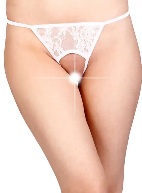 Beyaz Özel Bölgesi Açık Fantazi String TM1163