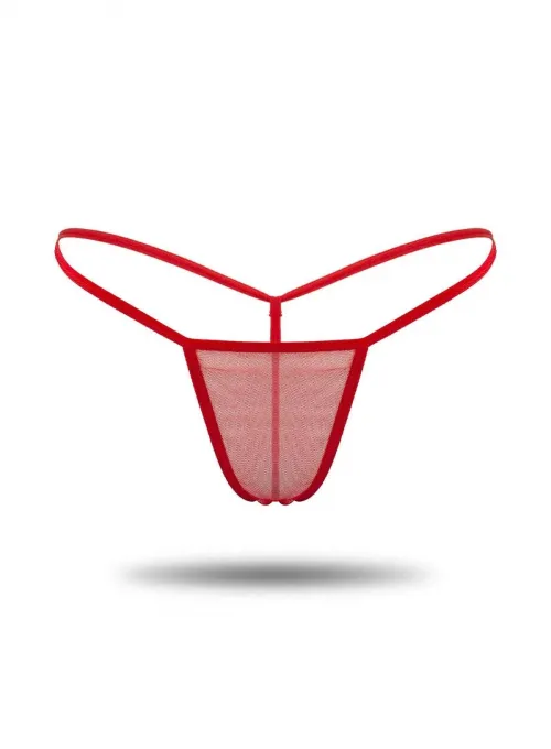 Kırmızı Tül Tanga TM1115