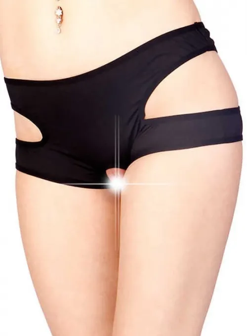 Siyah Özel Bölgesi Açık Fantazi Külot TM1154