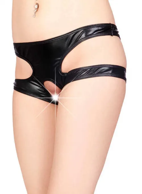 Siyah Özel Bölgesi Açık Seksi Külot TM1172
