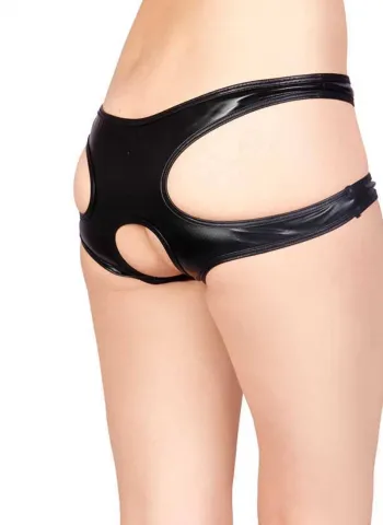 Siyah Özel Bölgesi Açık Seksi Külot TM1172