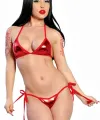 Kırmızı Seksi Fantazi Sütyen Takımı TM1101