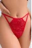 Ayarlanabilir Lastikli Kırmızı Dantelli Tanga TM1420