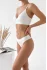 Kadın Ekru Çıkarılabilir Pedli Fitilli Dantelli Bralet Takımı