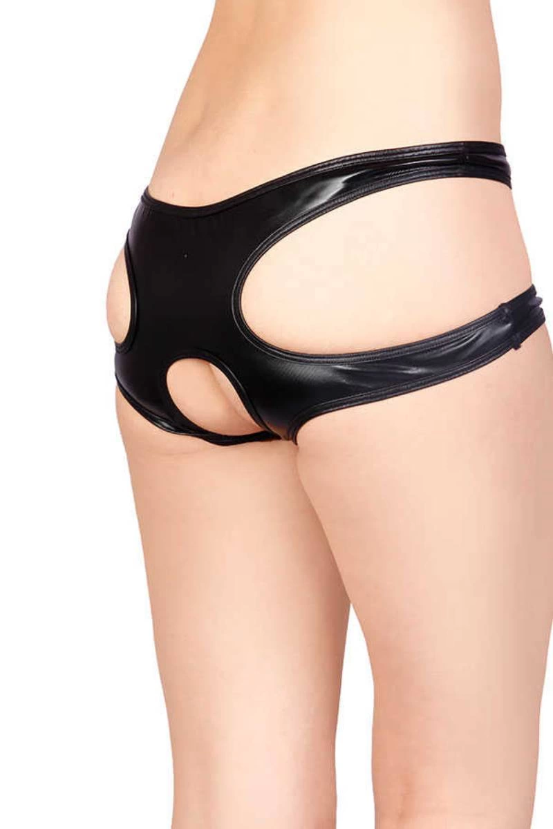 Siyah Özel Bölgesi Açık  Külot Tm1172