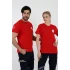 112 Acil Sağlık Yuvarlak Yaka Penye Kısa Kol Tshirt - Kırmızı