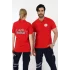 Acil Sağlık Yakalı Tshirt Kısa Kol Nakışlı - Kırmızı