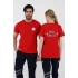 Acil Sağlık Yuvarlak Yaka Penye Kısa Kol Tshirt - Kırmızı