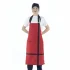 Askılı Önlük Biyeli - Kırmızı Siyah Biyeli