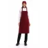 Askılı Önlük Cepli - 19 Bordo