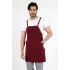 Barista Askılı Önlük Kanguru Cepli - Bordo