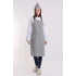 Desenli Askılı Önlük - 209 Kaz Ayağı Siyah Beyaz