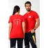 Paramedik Yuvarlak Yaka Penye Kısa Kol Tshirt - Kırmızı