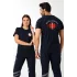 Paramedik Yuvarlak Yaka Penye Kısa Kol Tshirt - Lacivert