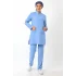 Soft Likralı Tesettür Forma Takım İki Çıtçıt - 6413 Açık Mavi