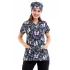 Yarasa Kol Dijital Unisex Desenli Üst - 6509 Füme Kelebekler