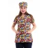 Yarasa Kol Dijital Unisex Desenli Üst - 6521 Mikrop Canavarlar