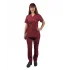 Zarf Yaka Kadın Takım - 55 Kiremit Bordo