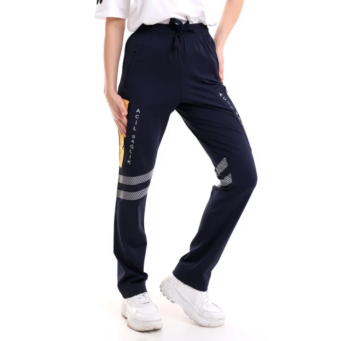 112 Pantolon Kışlık Unisex Likralı - Lacivert