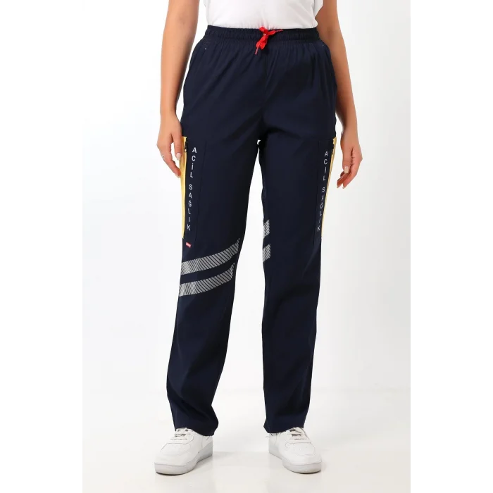 112 Unisex Likralı Yazlık Pantolon - Lacivert