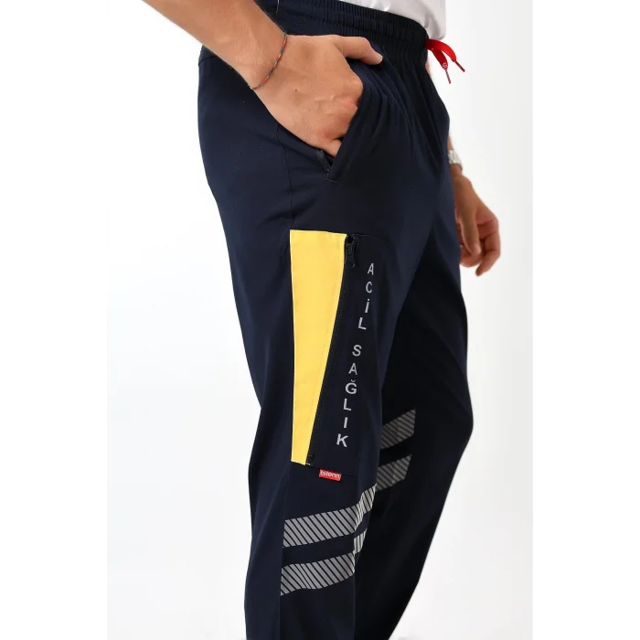 112 Unisex Likralı Yazlık Pantolon - Lacivert