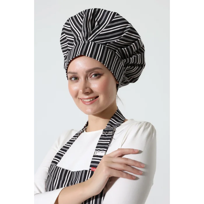 Mantar Kep - 3004 Beyaz Çizgi