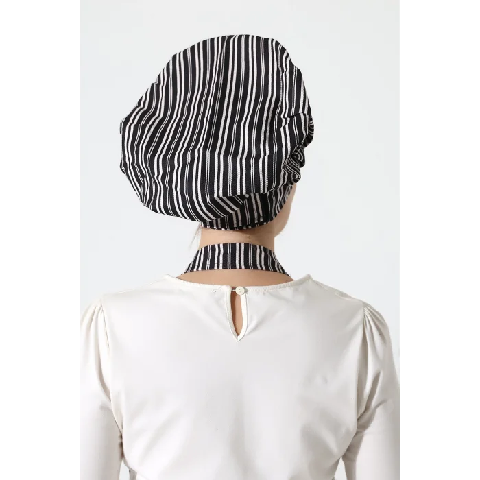 Mantar Kep - 3004 Beyaz Çizgi