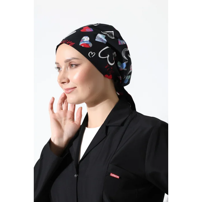 Tesettür Bone - 5003 Siyah Love