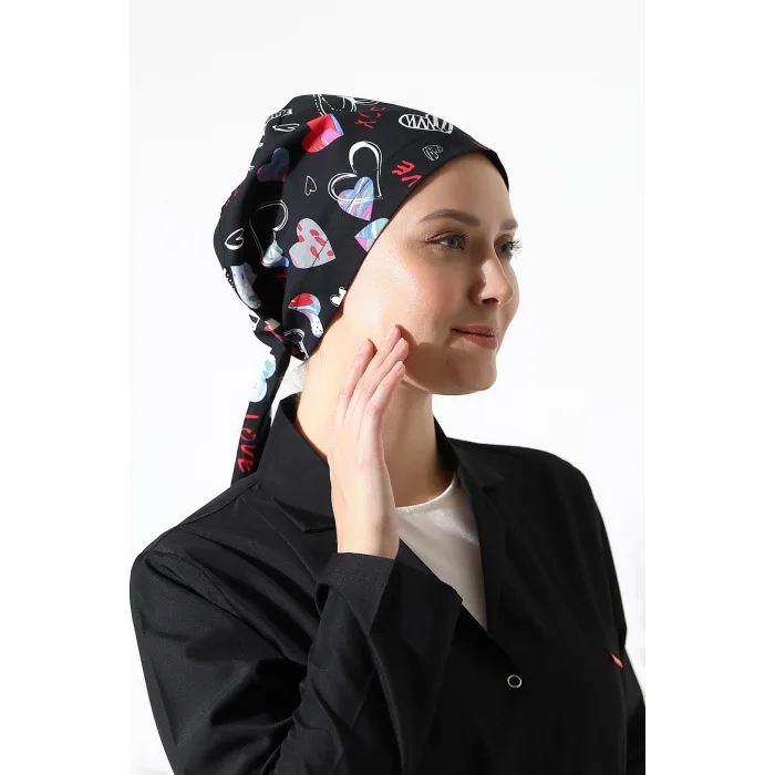 Tesettür Bone - 5003 Siyah Love