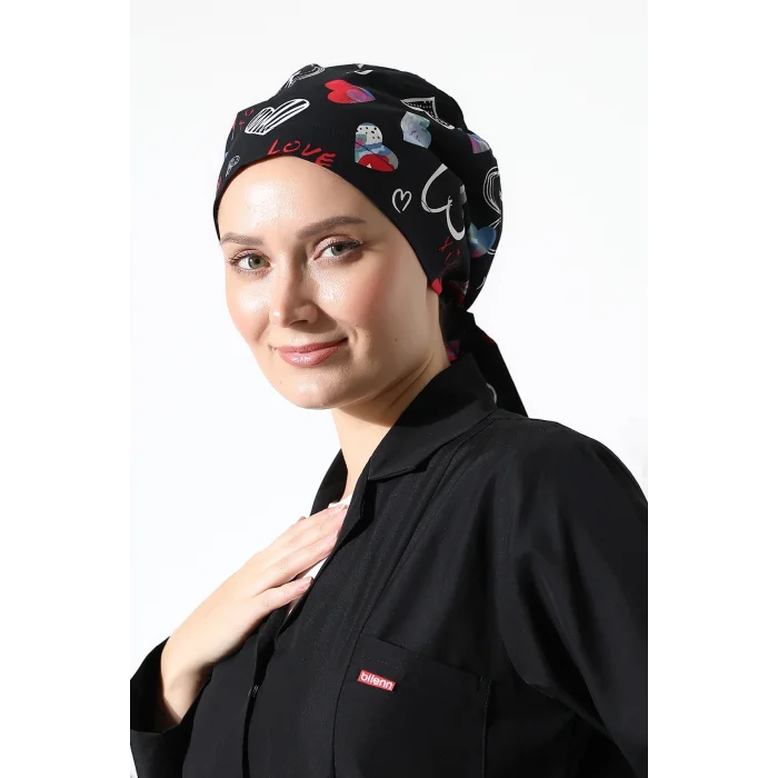 Tesettür Bone - 5003 Siyah Love